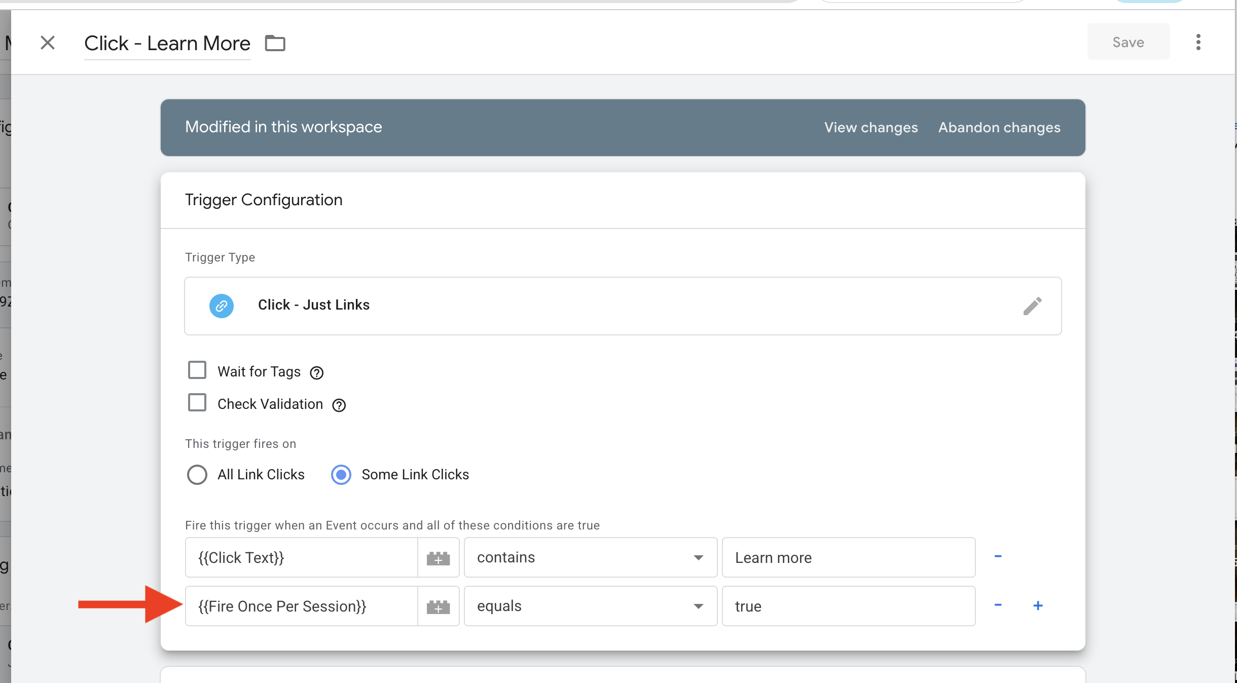 Text Based Trigger Configuration